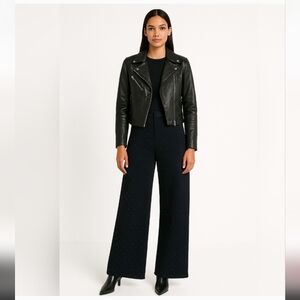 House of Harlow 1960 Black Rhinestone Wide Leg Pants - Size 27 Waist